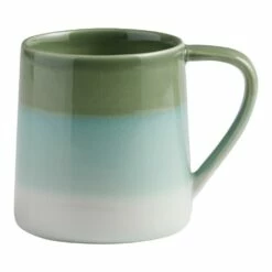 World Market Verbena Blue And Green Reactive Glaze Ceramic Mug