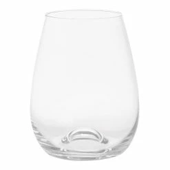World Market Fritz Crystal Stemless Wine Glass Set of 2
