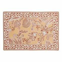 World Market Red and Tan Paisley Placemat Set of 4