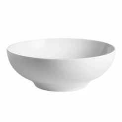 World Market Spin White Porcelain Serving Bowl