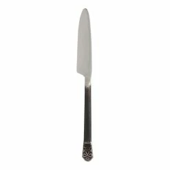 World Market Avalon Black Filigree Dinner Knife