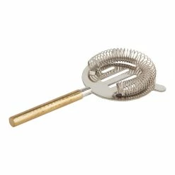 World Market Julian Gold Hammered Cocktail Strainer
