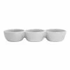 World Market White Porcelain Coupe Connected Dipping Bowls