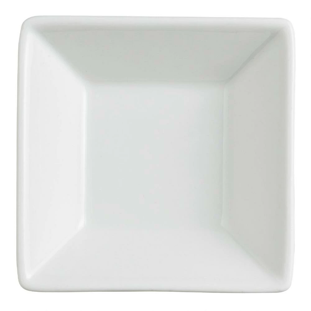 World Market Square White Porcelain Tasting Dish Set Of 6 - Image 2