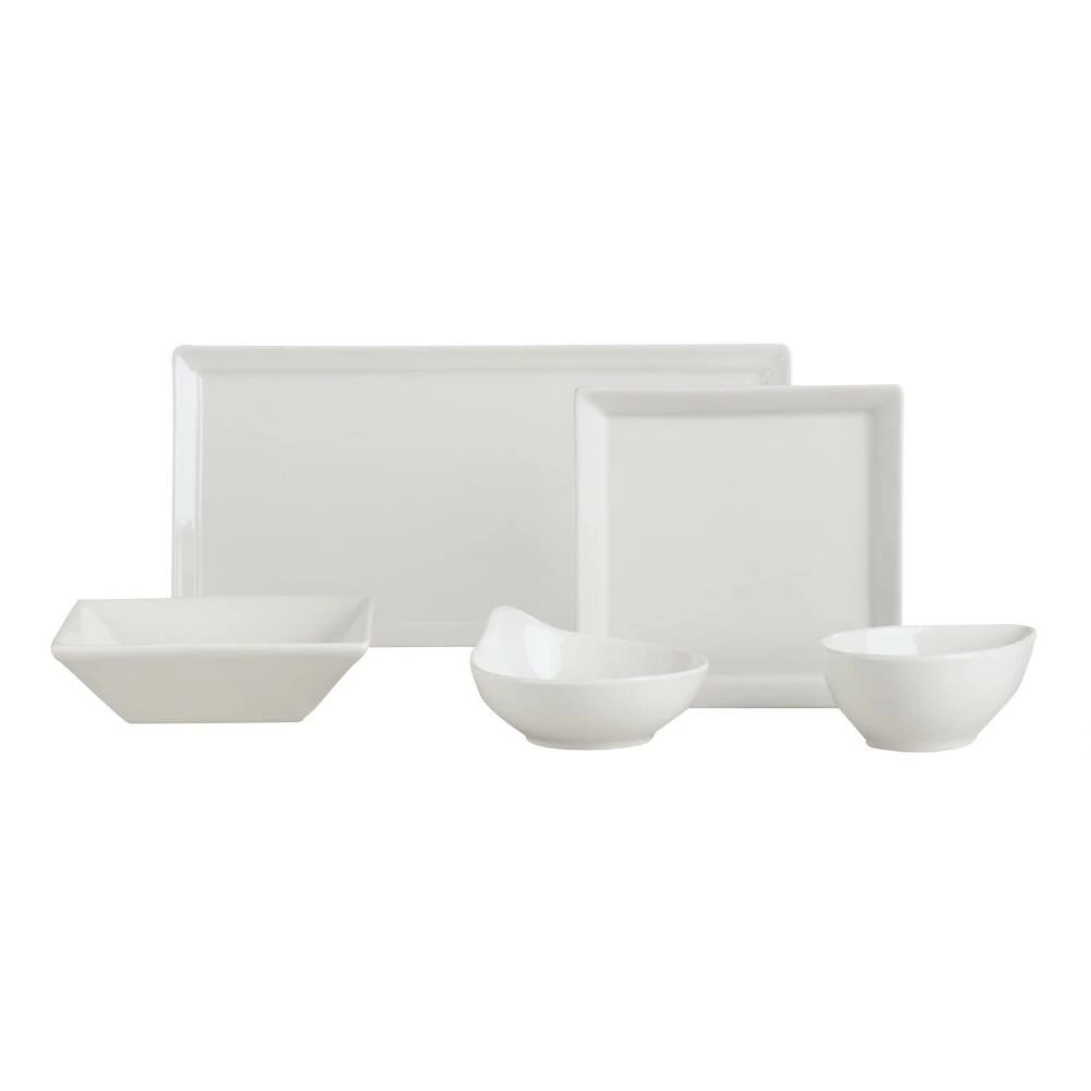 World Market Square White Porcelain Tasting Dish Set Of 6 - Image 3