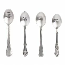 World Market Hand Stamped Coffee Spoons Set Of 4