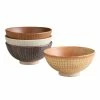 World Market Fuji Lines Rice Bowl Set Of 4