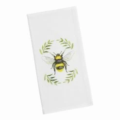 World Market Watercolor Bee Kitchen Napkins Set of 4