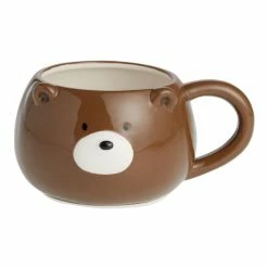 World Market Brown Bear Figural Ceramic Mug