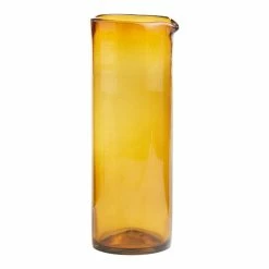 World Market Carmelo Amber Recycled Glass Pitcher
