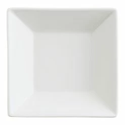 World Market Mini Square White Porcelain Tasting Plate Set Of 4