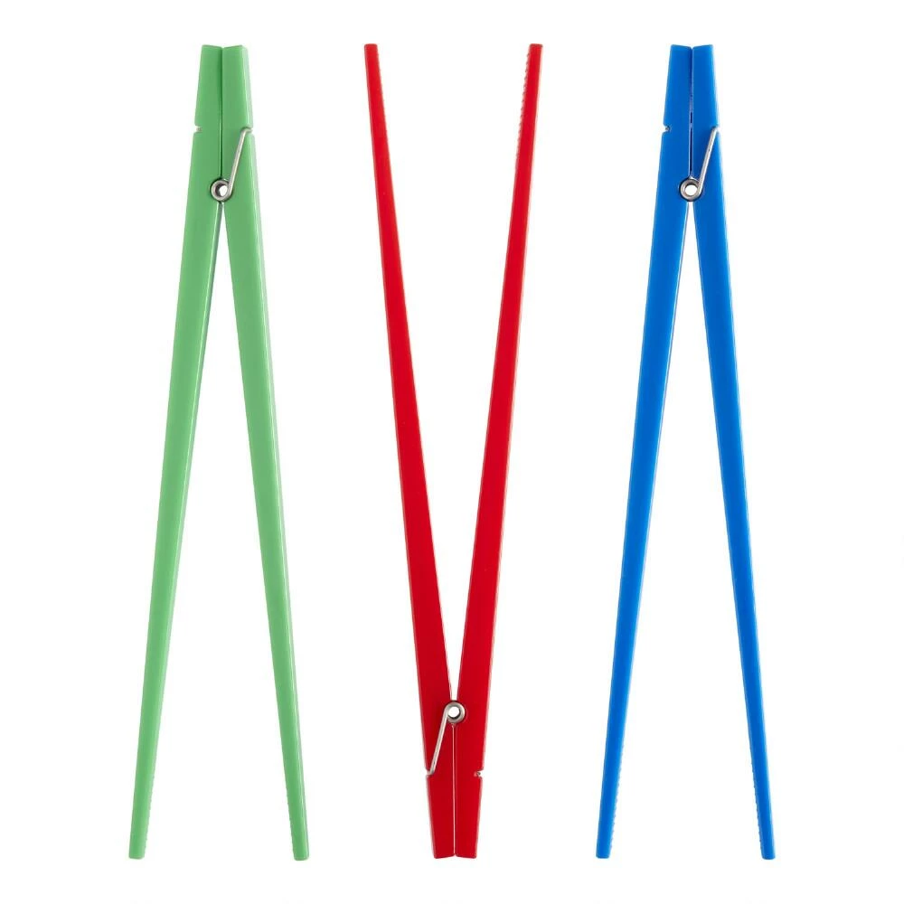 World Market Red, Blue and Green Training Chopsticks Set of 3