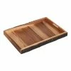 World Market Wood Bark Serving Tray