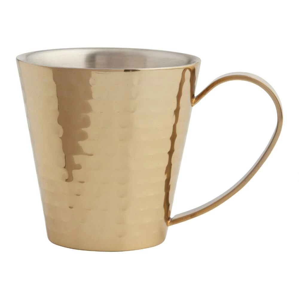 World Market Julian Gold Hammered Mug