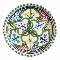 World Market Amira Hand Painted Ceramic Appetizer Plate