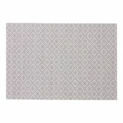 World Market Black and White Diamond Woven Vinyl Placemat Set of 2