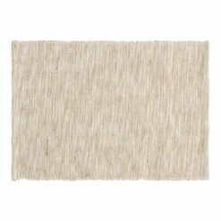 World Market Natural Cotton And Jute Woven Ribbed Placemat
