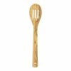 World Market Olive Wood Slotted Serving Spoon
