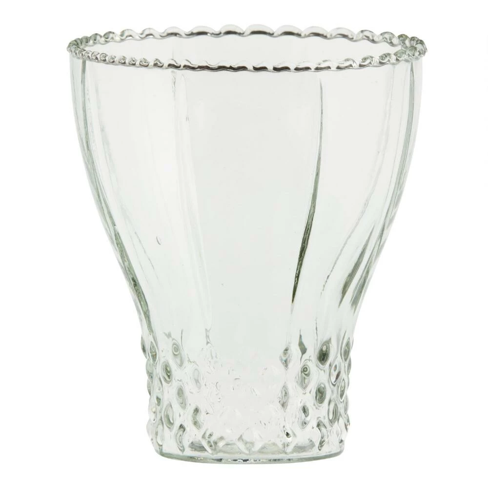World Market Textured Ruffle Cocktail Glass Set of 2