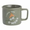 World Market Gray Speckled I Love You S'More Ceramic Mug