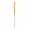 World Market Shay White And Gold Dinner Knife
