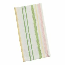 World Market Multicolor Pastel Stripe Woven Napkins