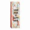 World Market Multicolored Every Hour Is Happy Hour Wine Bag