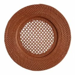 World Market Honey Rattan Charger