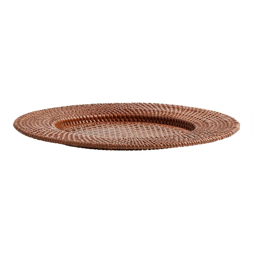 World Market Honey Rattan Charger - Image 2