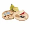 World Market Rubberwood Cheese Board And Tools Set