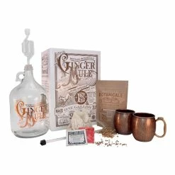 World Market Bootleg Botanicals Ginger Beer Making Kit with Copper Mugs