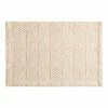 World Market Natural Ivory And Brown Chevron Placemat