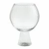 World Market Daphne Ribbed Glass Goblet