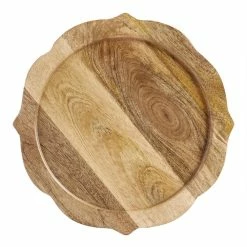 World Market Wood Baroque Charger Set Of 4