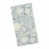 World Market Blue and Ivory Floral Print Napkins Set of 4