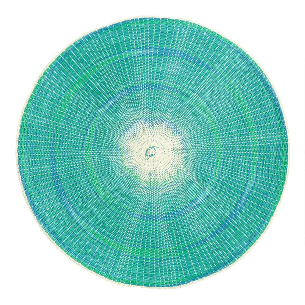 World Market Round Woven Cornhusk Placemats Set of 4 - Image 2