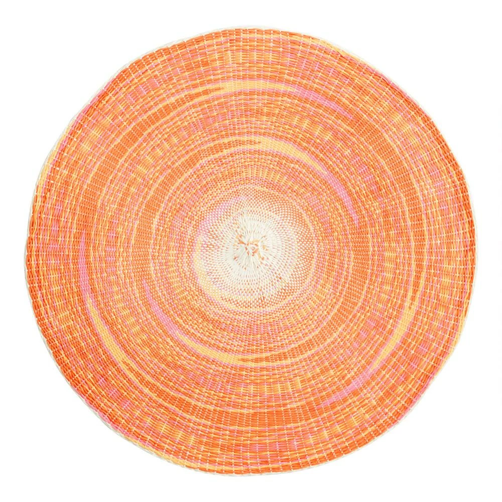 World Market Round Woven Cornhusk Placemats Set of 4 - Image 3