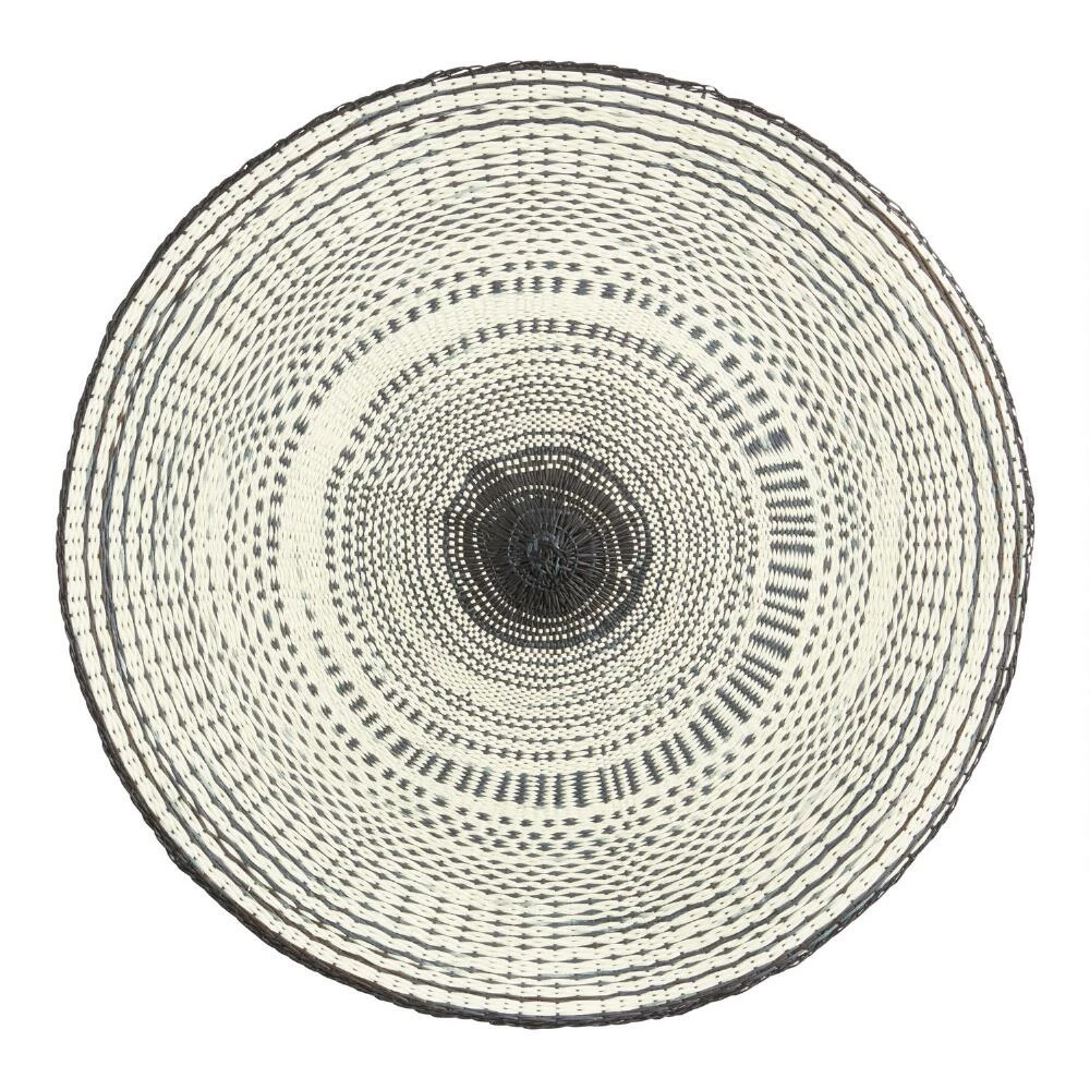 World Market Round Woven Cornhusk Placemats Set of 4 - Image 5