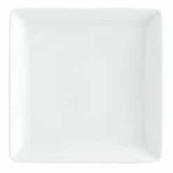 World Market Square White Porcelain Coupe Salad Plate