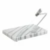 World Market White Marble and Wire Cheese Slicer