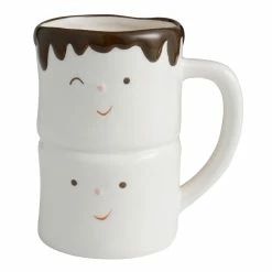 World Market Chocolate Marshmallow Figural Ceramic Mug