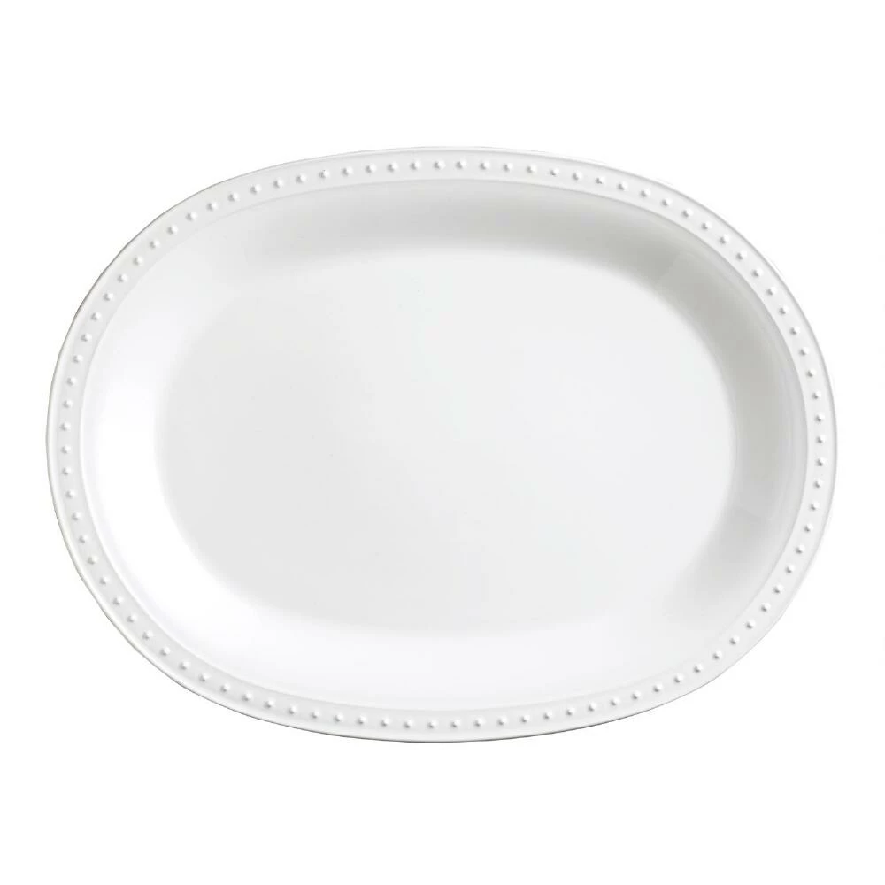 World Market White Nantucket Serving Platter