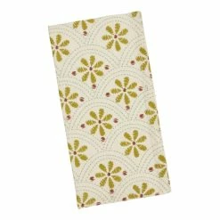 World Market White and Yellow Daisy Napkins Set of 4
