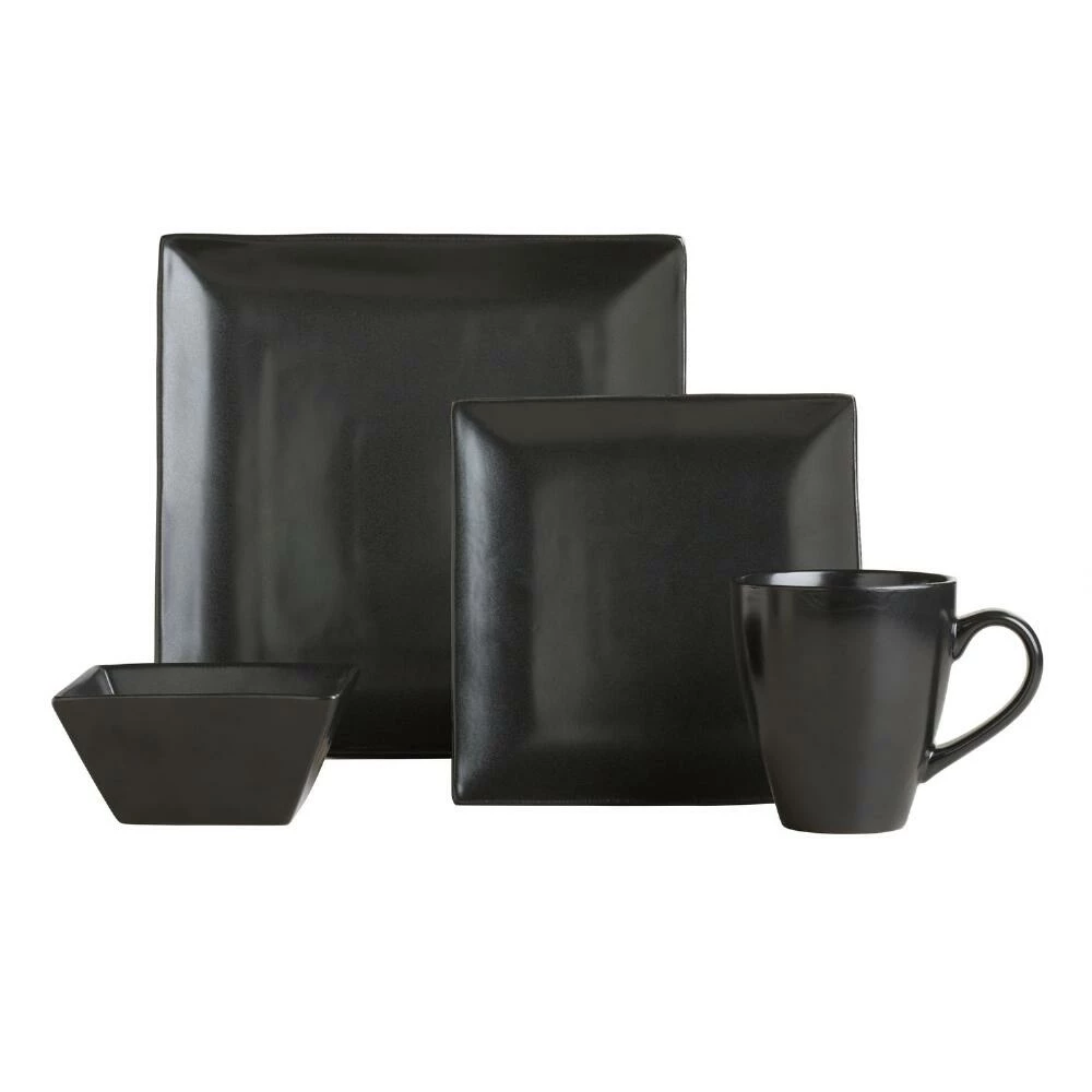 World Market Trilogy Square Black Dish Set Of 6 - Image 3