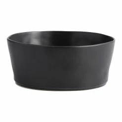 World Market Black Organic Rim Mason Serving Bowl