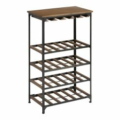 World Market Erika Metal And Wood 24 Bottle Wine Rack