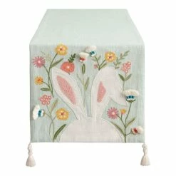 World Market Pastel Blue Floppy Bunny Ears Table Runner