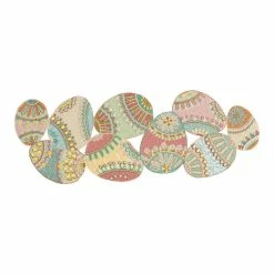 World Market Pastel Beaded Easter Egg Table Runner