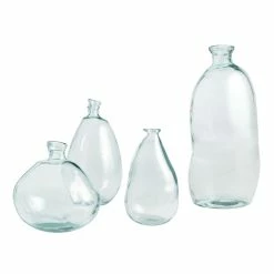 World Market Barcelona Clear Recycled Glass Vase