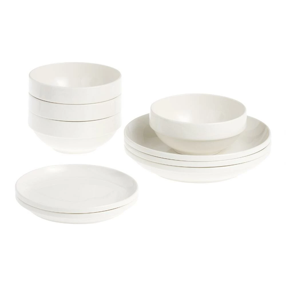 World Market Ceramic Stacked 12 Piece Dinnerware Set - Image 2